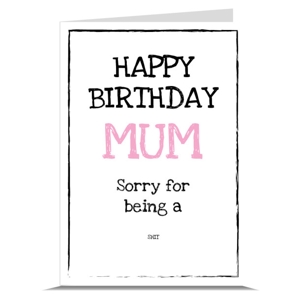 Little Shit Personalised Birthday Card