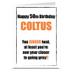 Ginger Twat Personalised Birthday Card