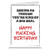 Happy Fucking Birthday Card