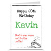 Nail In Coffin Personalised Birthday Card