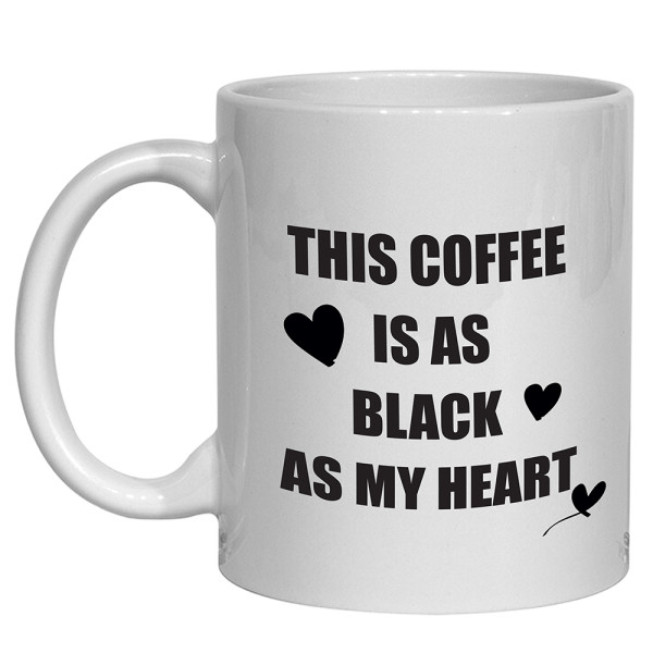Black Heart Mug