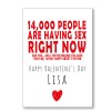 14,000 People Valentine's Card