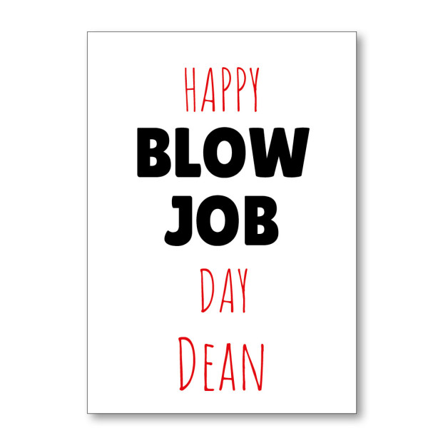 Blow Job Day Card