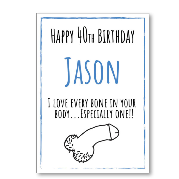 Bone In Your Body Personalised Birthday Card