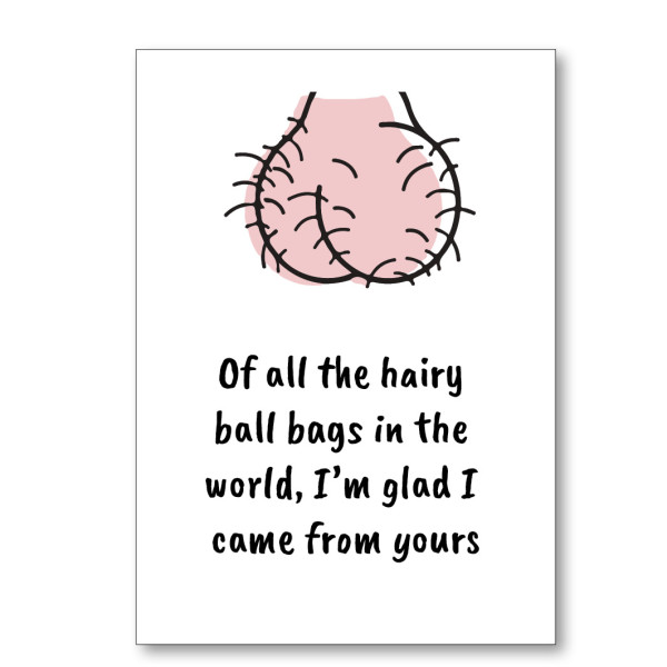Father's Day Ball Bag Card
