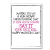 Mother's Day If Your Mouth Doesn't Say It Card