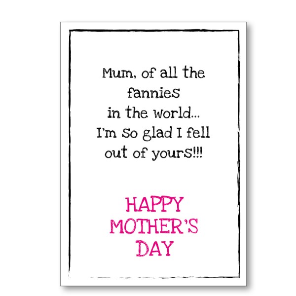 Mother's Day Fanny Card