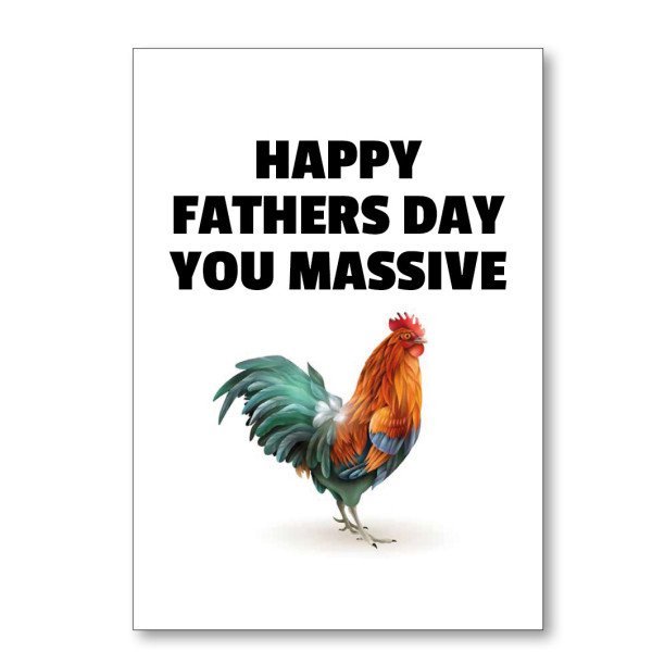 Father's Day Massive Cock Card