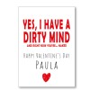 Dirty Mind Naked Valentine's Card