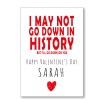 Down In History Valentine's Card