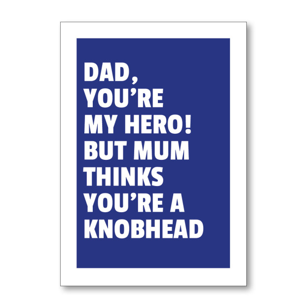 Father's Day Knobhead Card