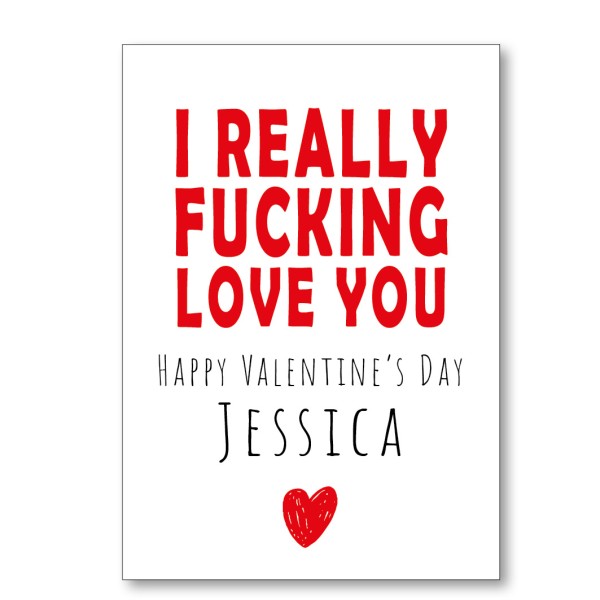 Fucking Love You Valentine's Card