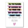 Step Mum Fanny Pain Mother's Day Card