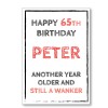 Still A Wanker Personalised Birthday Card