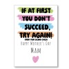 Try Again Second Child Mother's Day Card