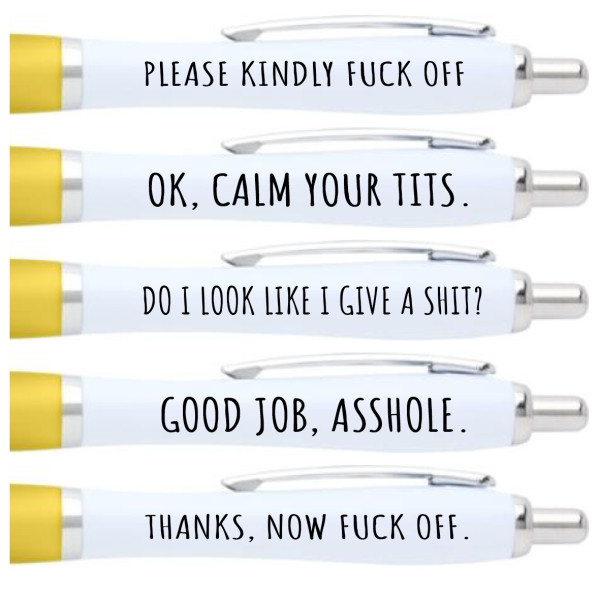 Passive Aggressive Pen Collection