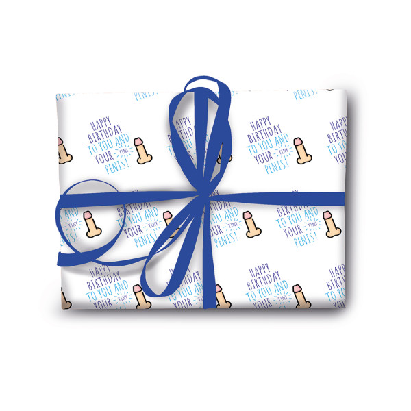 Tiny Penis Birthday Wrapping Paper