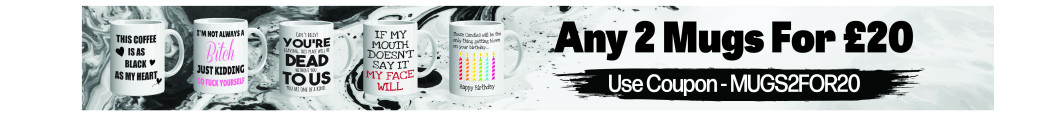 2 Mugs for £20