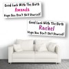 Hope You Don't Shit Yourself Personalised Baby Shower Maternity Leave Banners