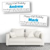 Step Dad - Best Dad Genes Personalised Birthday Banners