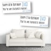 Favourite Parent Personalised Birthday Banners - Dad