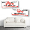 Worlds Biggest Dickhead Personalised Birthday Banners