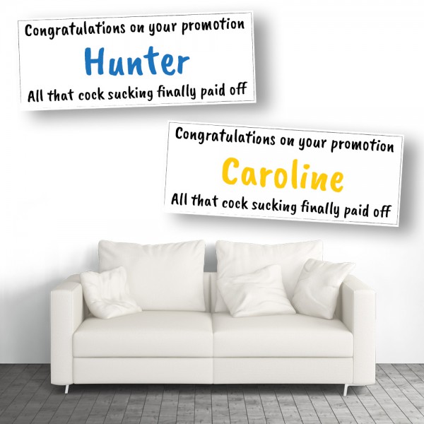 Cock Sucker Personalised Promotion Banners