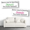 Lucky Bastard Personalised Leaving Banners