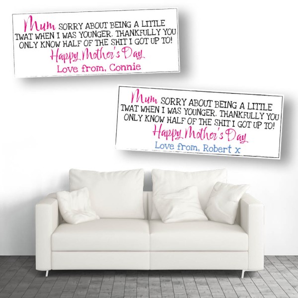 Mother's Day Little Twat Personalised Banners