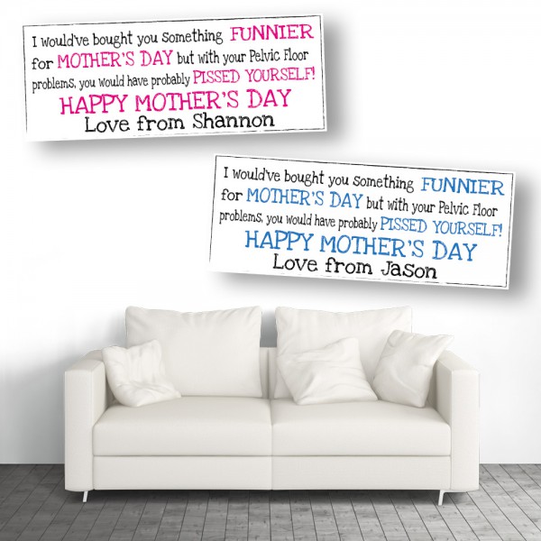 Mother's Day Pelvic Floor Personalised Mothers Day Banners