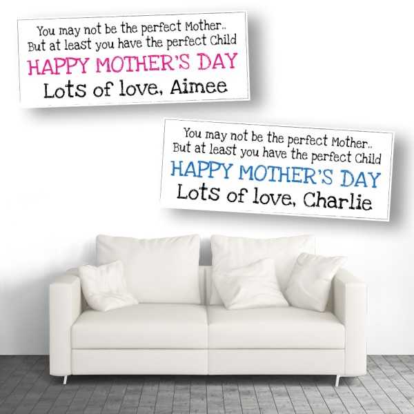 Mother's Day Perfect Personalised Mothers Day Banners