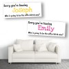 Office Bitch Personalised Leaving Banners - Available in 7 Colours