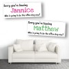 Office Slag Personalised Leaving Banners - Available in 7 Colours