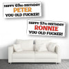 Old Fucker Personalised Birthday Banners