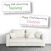 One Night Stand Personalised Anniversary Banners - Available in 8 Colours