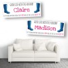 New Baby Welly Top Personalised Baby Shower Maternity Leave Banners